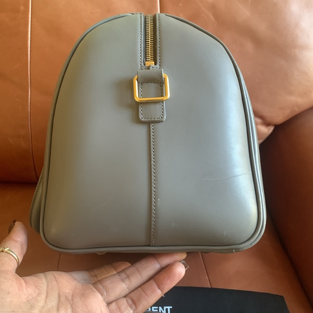 Saint Laurent Gray Leather Women's Bag - Picture 14 of 17